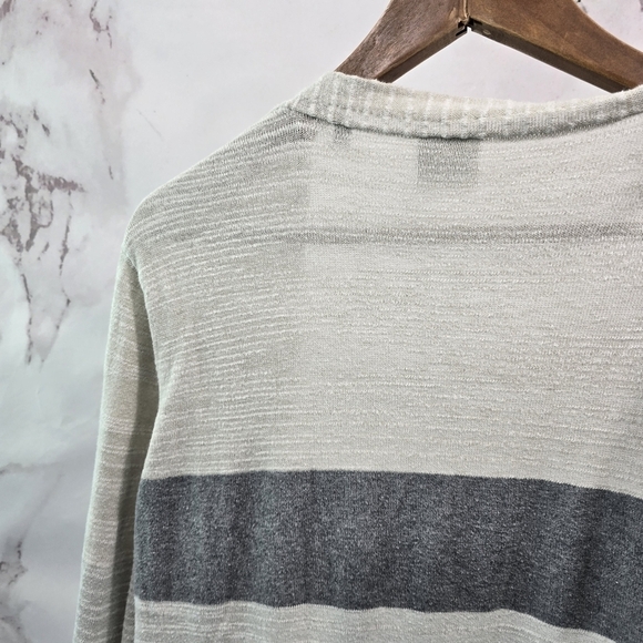 Cabi Cardigan Women Large Gray Sweater Open Front Duster Long Vineyard 5018 - Picture 6 of 12